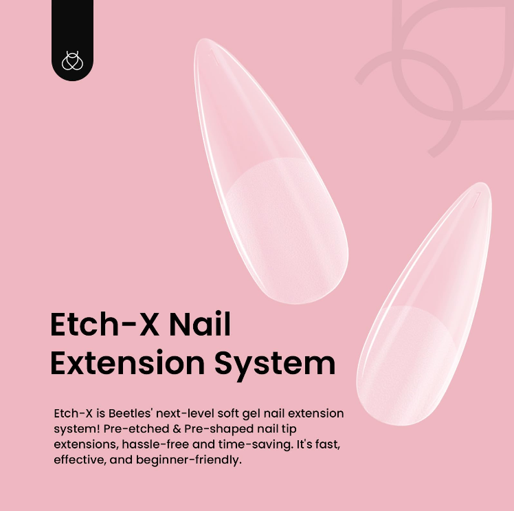 Beetles 12 Sizes Gel Nail Tips Medium Stiletto Gel Nail Tips 288Pcs - Image 4