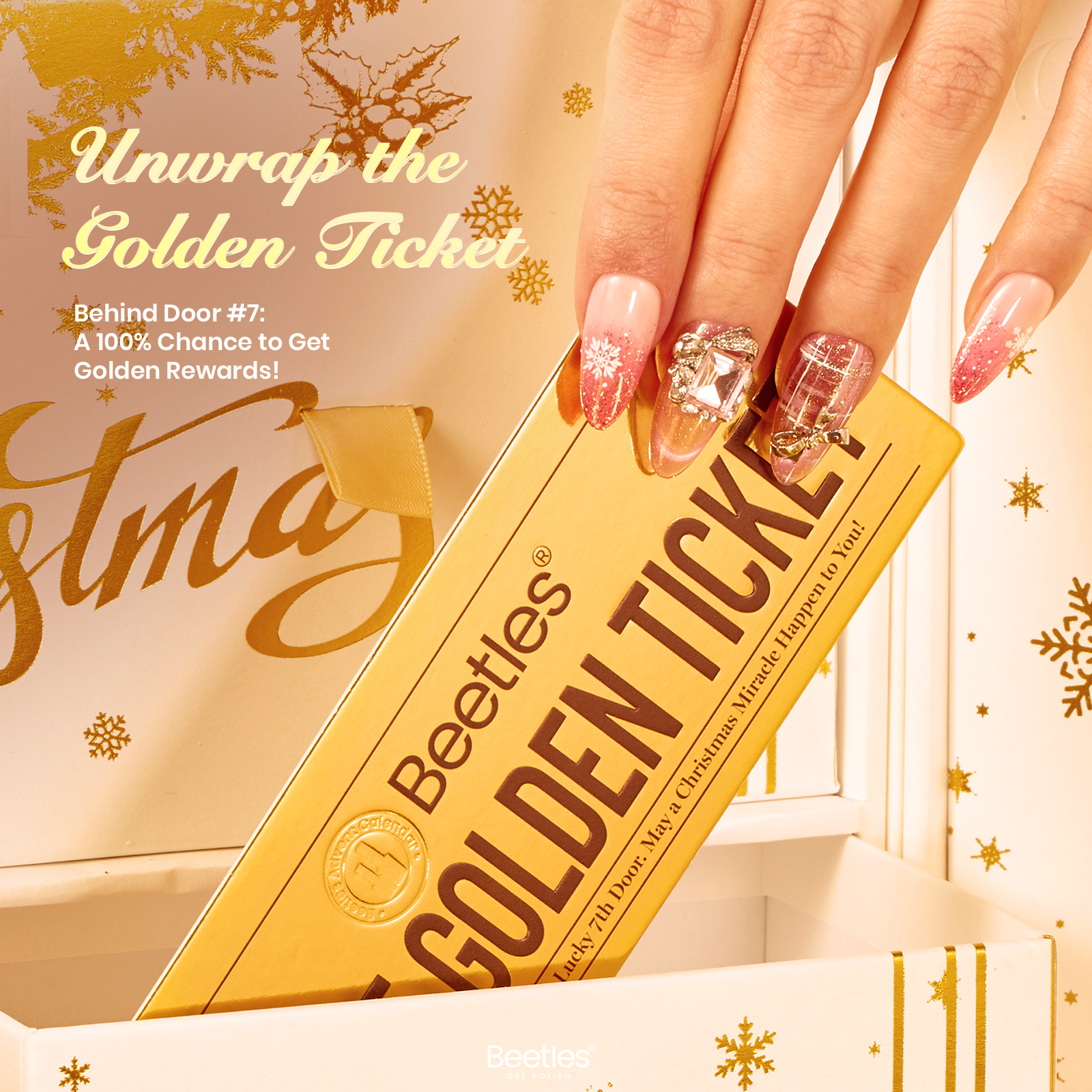 (Golden Ticket Inside & EXTRA $50 FREE Gifts) The Biggest Beetles Christmas Advent Calendar Ever | $300+ Value - Image 2