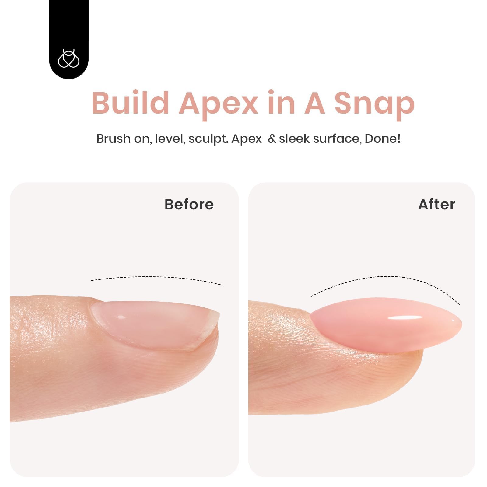 Beetles Builder Gel Set, 6 Colors 7 in 1 Clear Nude Pink Brown Strengthener Gel for Nail Extension & Building Apex Nail Art Design Beauty Gift Sets for Women - Image 5