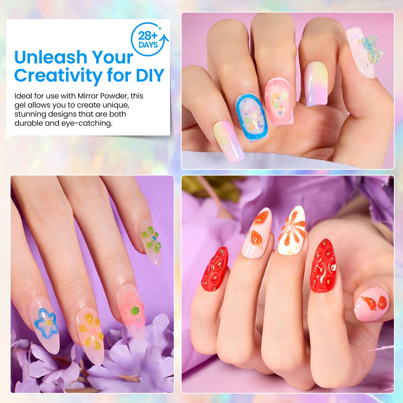 Beetles 6 Colors 3 in 1 Clear 3D Sculpting Gel-each 5g - Image 3