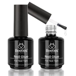 2-in-1 Beetles 2Pcs Gel Nail Glue 15ml/each
