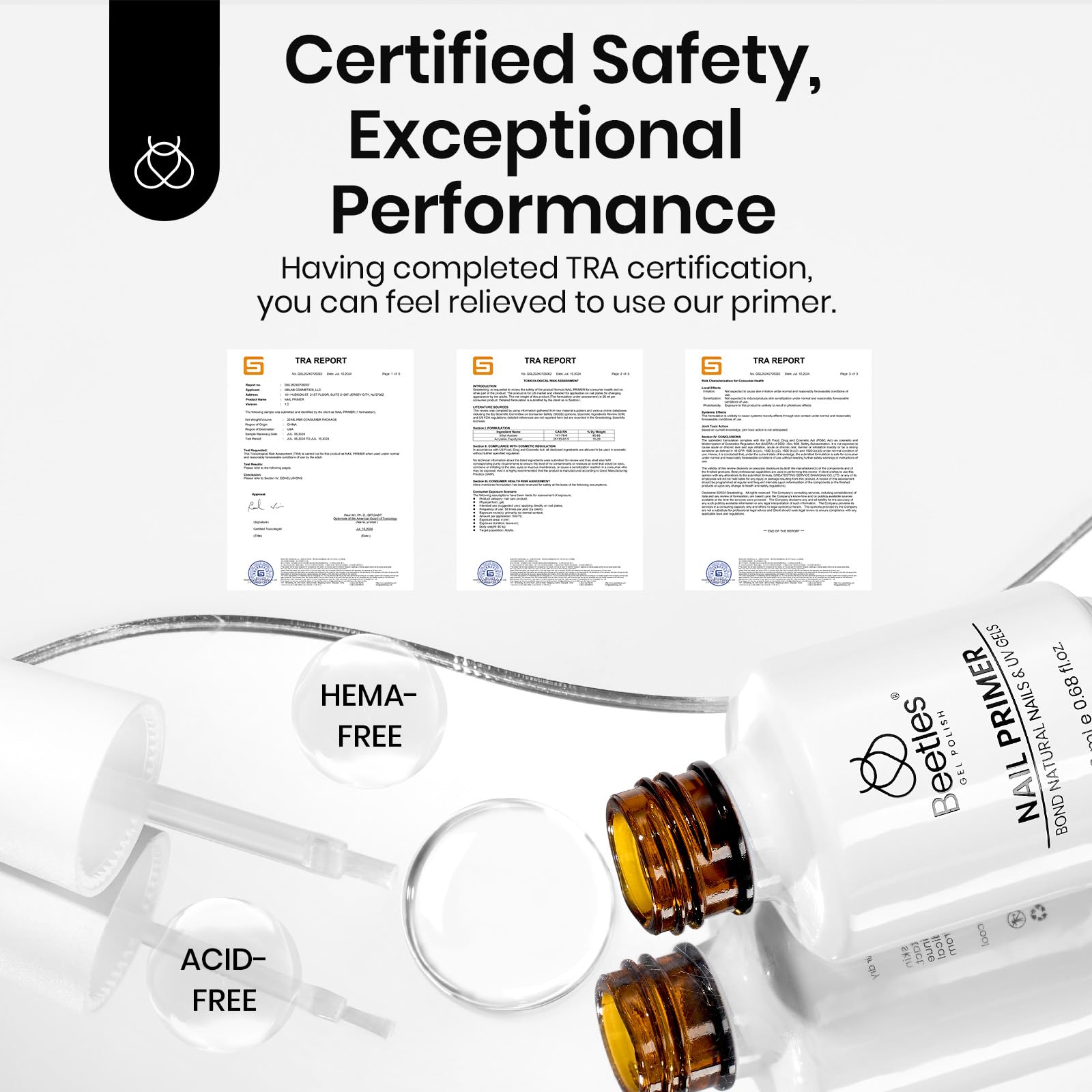 20ml Nail Primer for Gel Nail Polish Hema Free - Image 3