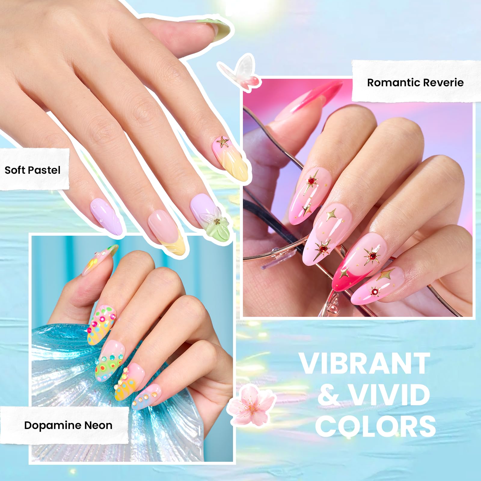 (Extra Free $20 Gift) 100 Colors 110 PCS Perfect Gift Gel Polish Set for All Season - Image 5