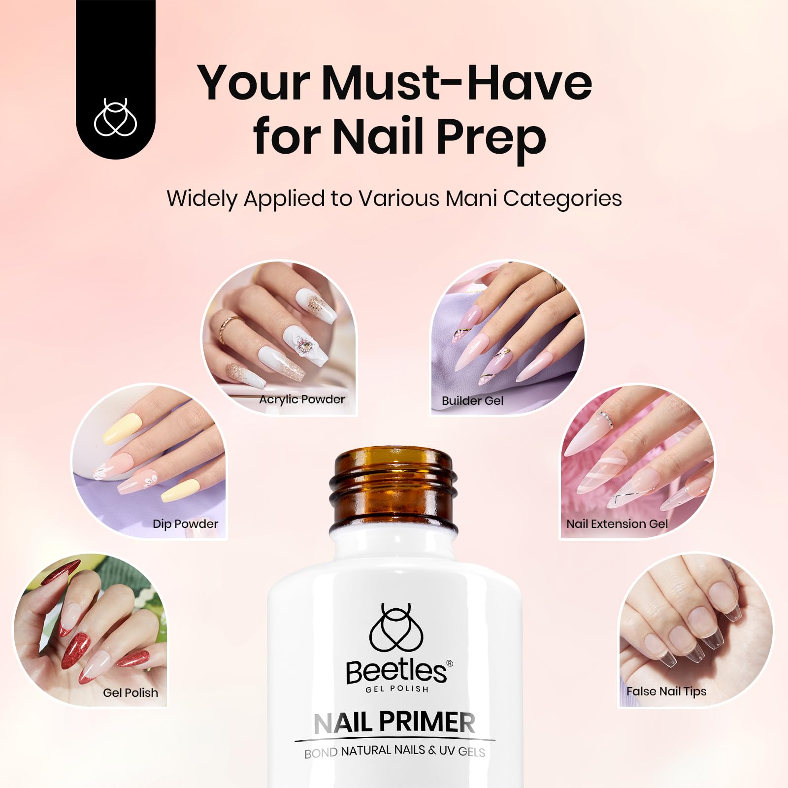 20ml Nail Primer for Gel Nail Polish Hema Free - Image 5
