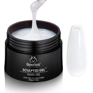 Beetles Builder Gel for Nails,30g Jelly White Sculpted Gel