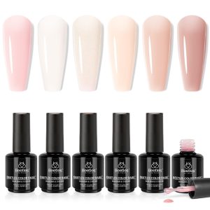 15ml Each Beetles Color Base | Color Base Nude Ge Gel Polish 6 Colors Set