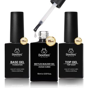 Beetles Builder Gel Set - 3 Pcs 8 in 1 Nail  Strengthening Apex Building Extension