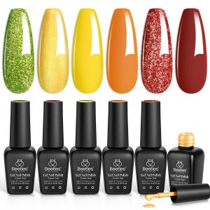 Autumn Realm - 6 Colors Fall Gel Nail Polish Set Kit