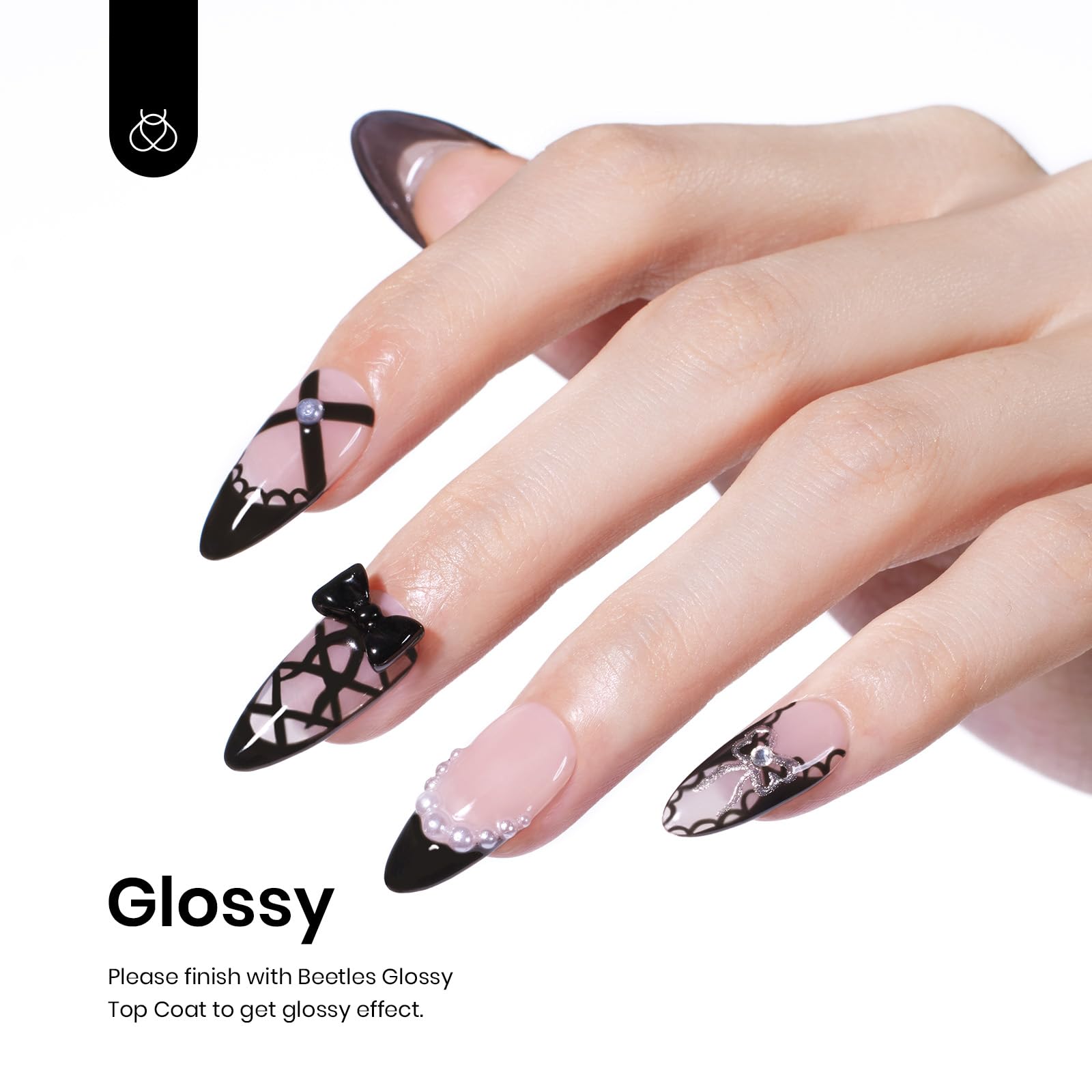 Audrey Black #a220 |15ml Gel Polish - Image 3