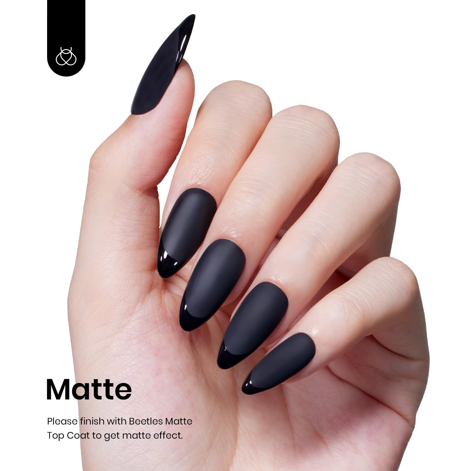 Audrey Black #a220 |15ml Gel Polish - Image 4