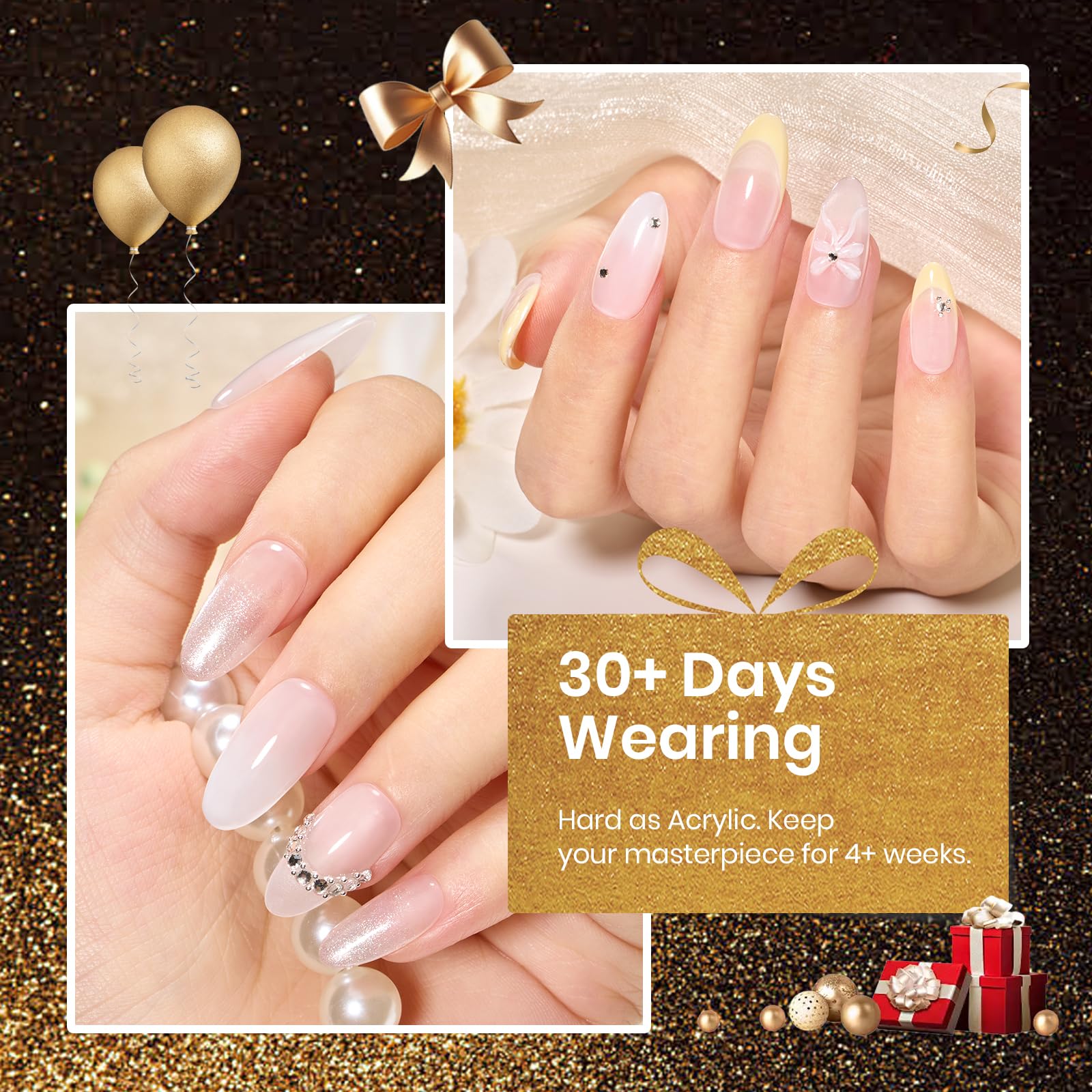 Beetles Builder Gel Nude Pink Sculpted Gel High Hardness - Image 4