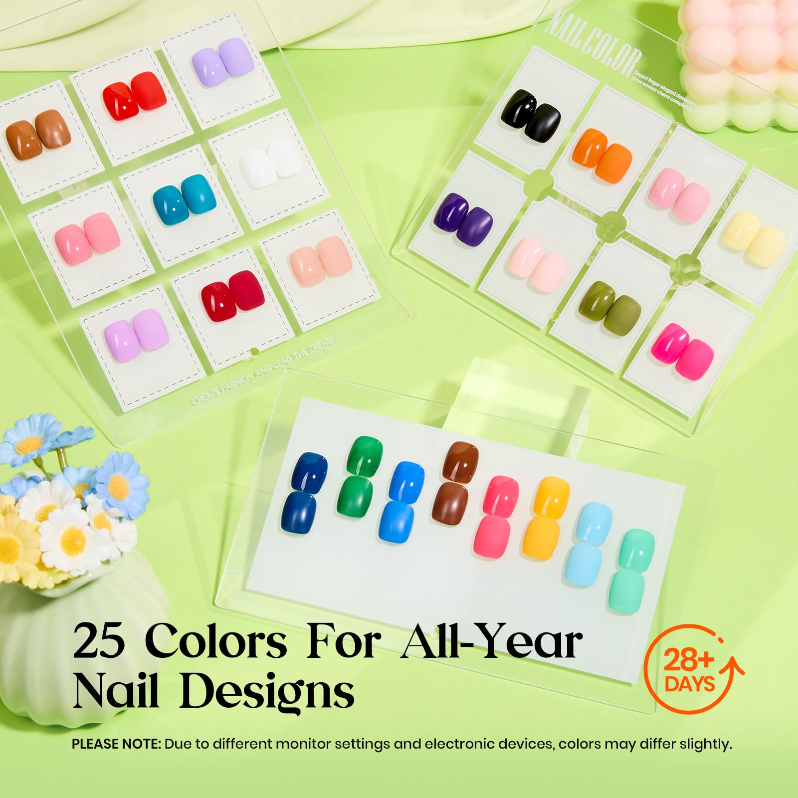45 PCS ALL-IN-ONE NAIL KIT - 25 Colors Upgrade Colorful Bottle Gel Starter Kit - Image 4