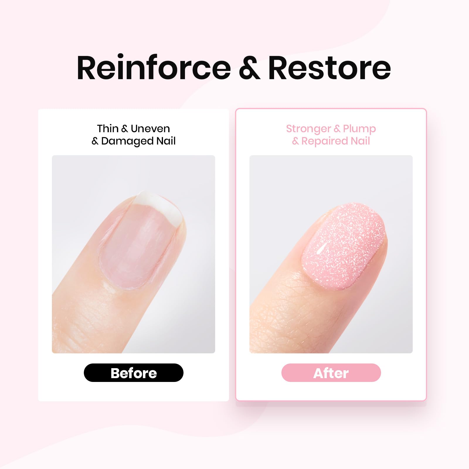 15ml Each Hushed Radiance | Base Nude Ge Gel Polish 6 Colors Set - Image 5