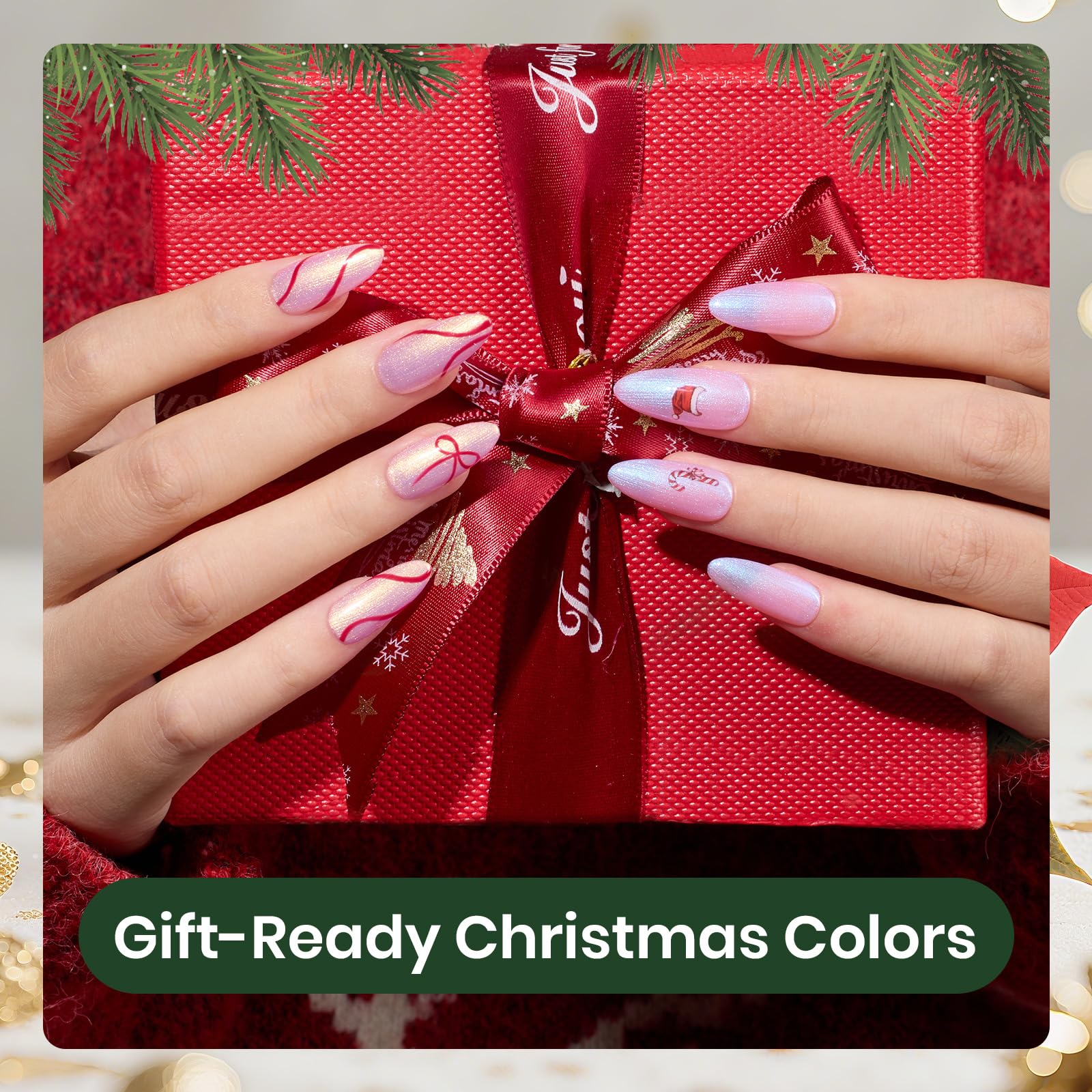 Beetles Christmas Gel Nail Polish Set Dreamscape in Snow - 6 Colors Pearl Pearlescent Set - Image 6