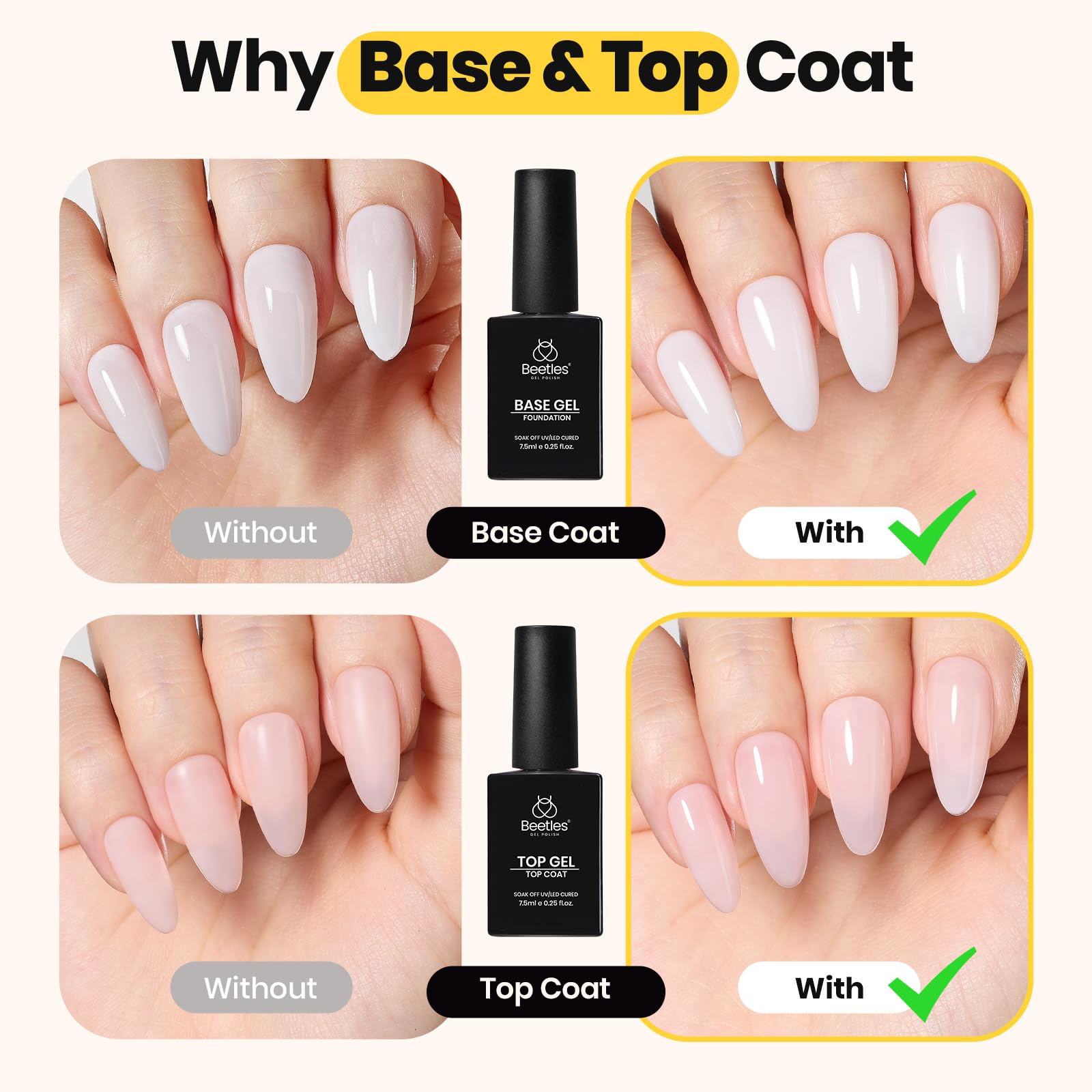 Beetles Builder Gel Set - 3 Pcs 8 in 1 Nail Strengthening Apex Building Extension - Image 6