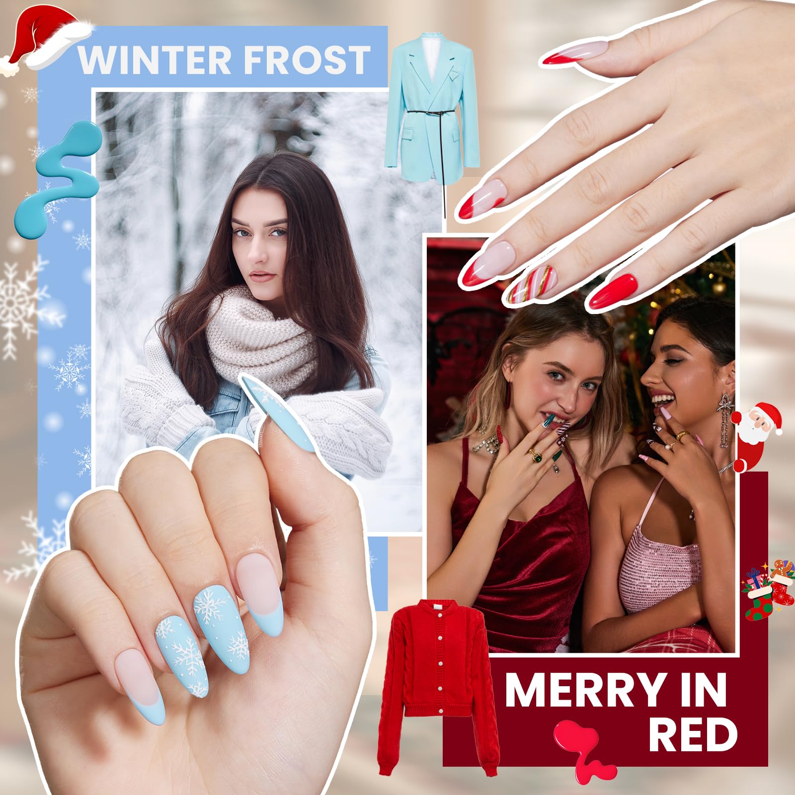 Beetles 55 Pcs Gel Nail Polish Kit with U V Ligh - 32 Color Gel Nail Kit Christmas Gifts - Image 6