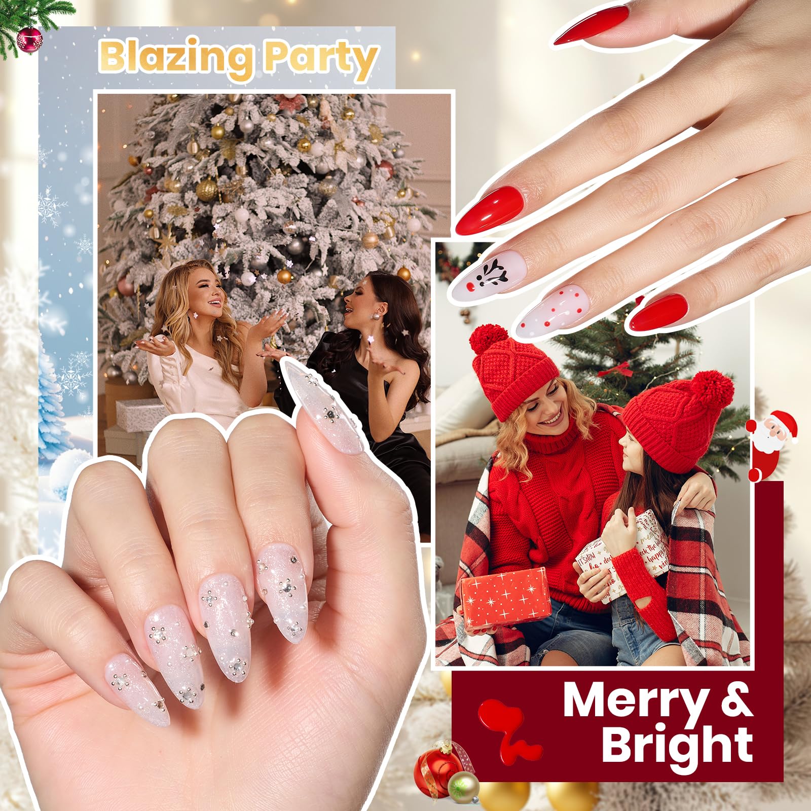 Beetles 82 Pcs Gel Nail Polish Kit with U V Ligh - 55 Color Gel Nail Kit Christmas Gifts - Image 6