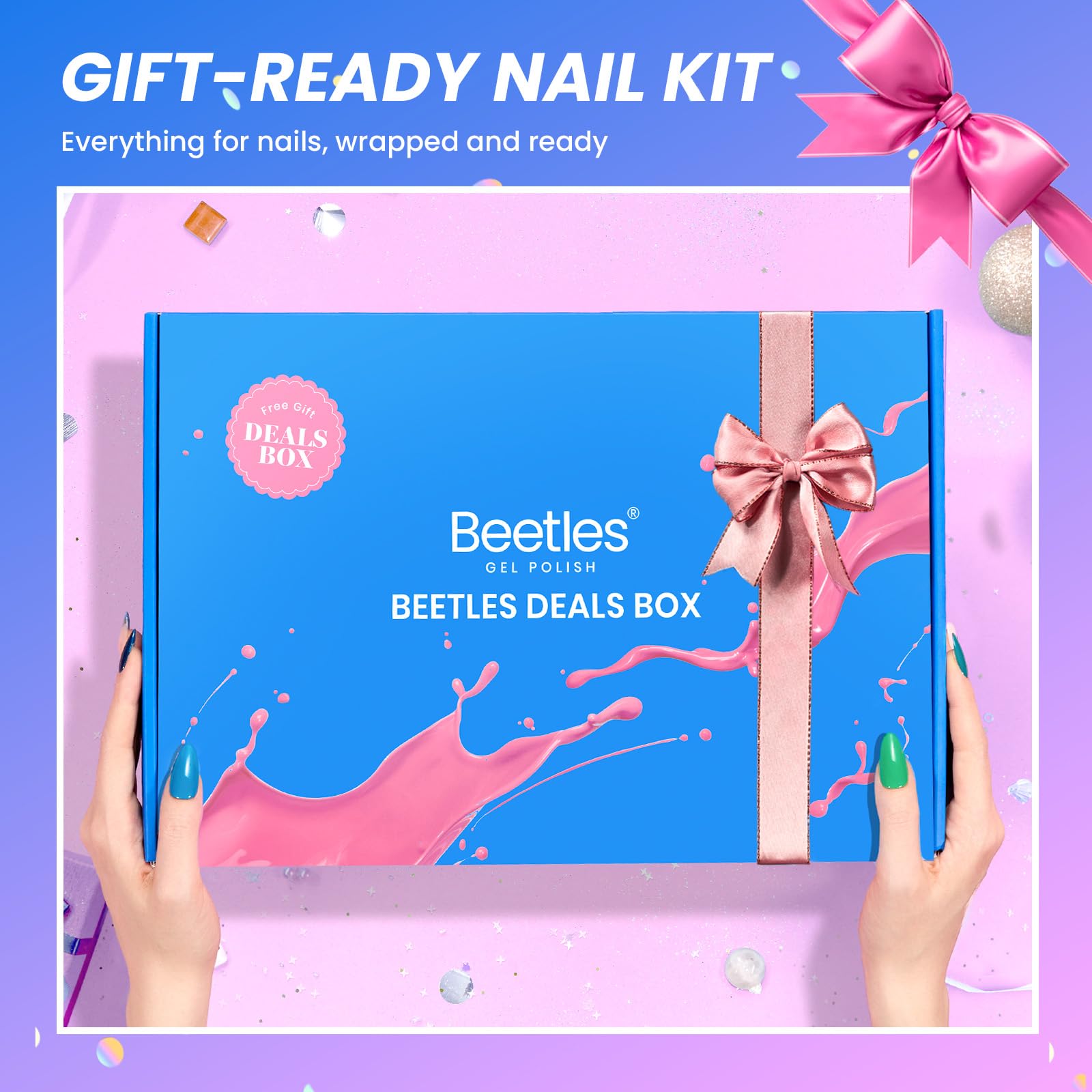 (Ideal Gift) Beetles Wild Gleam DEALS BOX 75Pcs 36 Colors Starter Nail Kit - Image 2