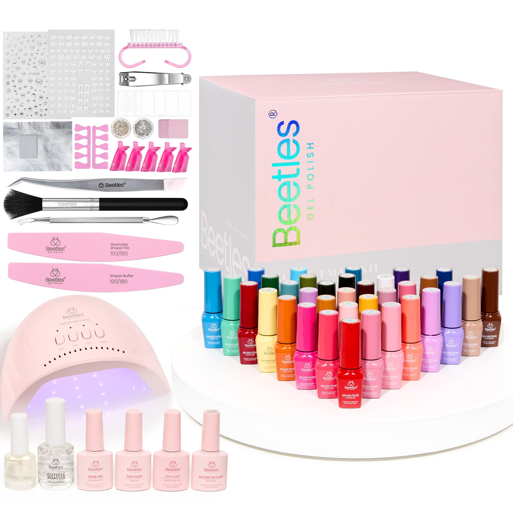 (Total 68Pcs) 35 Colors Upgrade Colorful Bottle Gel Starter Kit - Mood Mosiac - Image 7