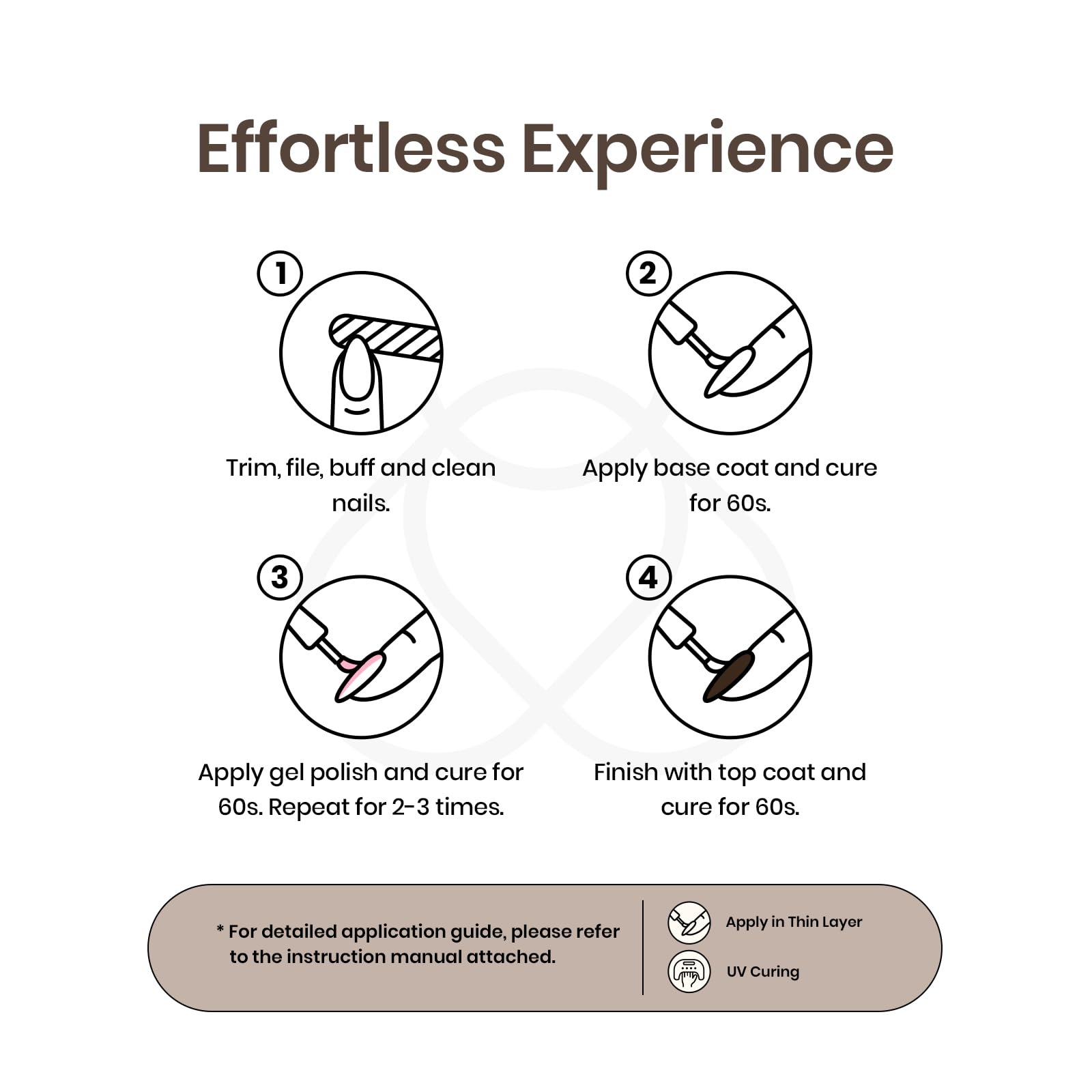 15ml Jazz Club Gel Nail Polish- Soak Off Glitter Brown Gel Polish Nail - Image 7